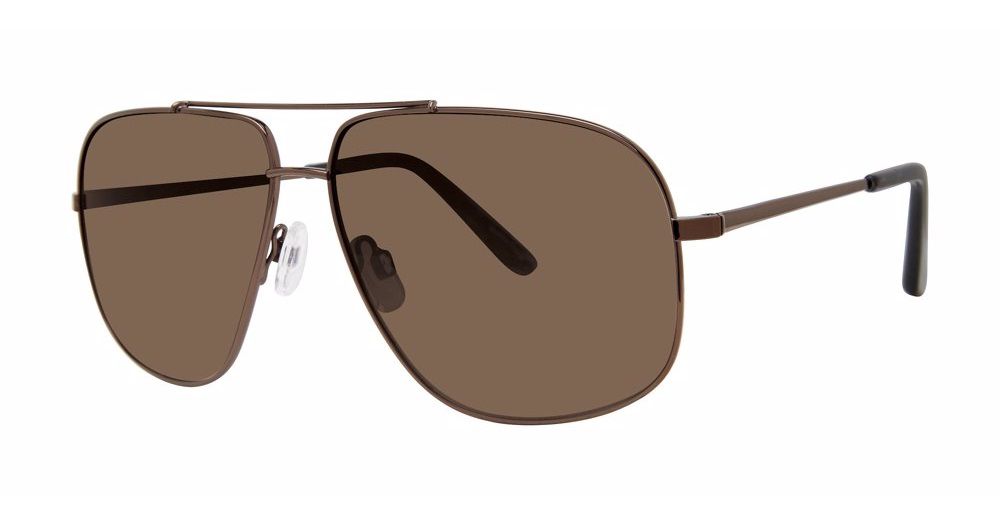 Modern Modz Sunz La Concha Aviator Double Bridge Sunglasses Brown Frame 62-14-145