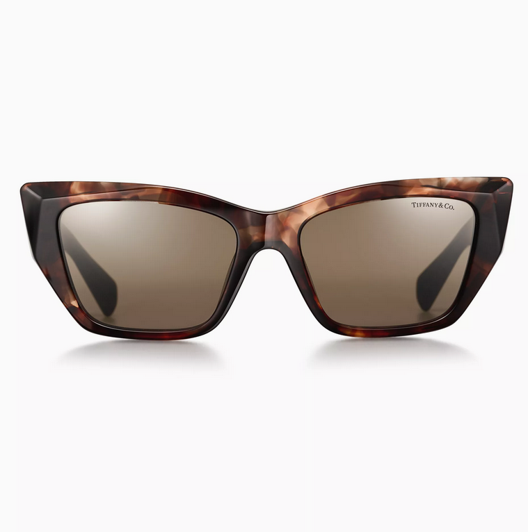 Tiffany & Co. Tiffany Eyewear Sunglasses in Tortoise Acetate with Light Brown Lenses