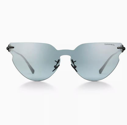 Tiffany & Co. Tiffany HardWear Sunglasses in Titanium with Blue Lenses