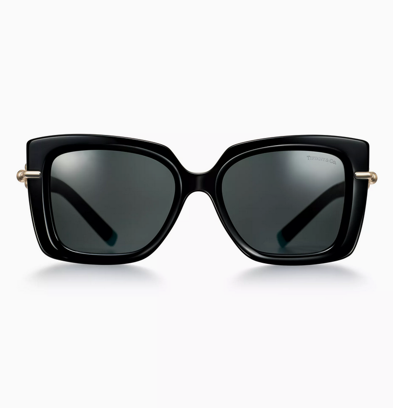 Tiffany & Co. Tiffany HardWear Sunglasses in Black Acetate with Dark Gray Lenses