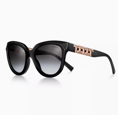 Tiffany & Co. Tiffany T True Sunglasses in Black Acetate with Gray Lenses