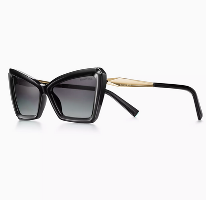 Tiffany & Co. Tiffany Eyewear Sunglasses in Black Acetate with Gray Lenses