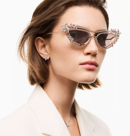 Tiffany & Co. Tiffany Eyewear Sunglasses in Rose Gold-plated Metal with Mirrored Lenses