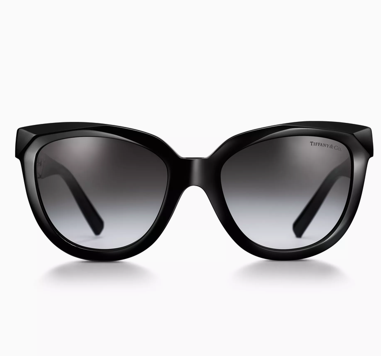 Tiffany & Co. Tiffany T True Sunglasses in Black Acetate with Gray Lenses