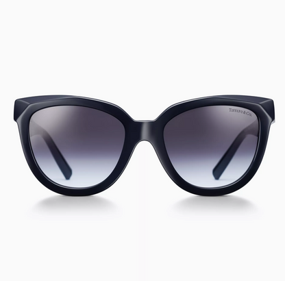 Tiffany & Co. Tiffany T True Sunglasses in Dark Blue Acetate with Violet Gray Gradient Lenses