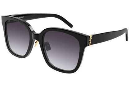 Saint Laurent YSL SL105 002 Monogram Oversized Sunglasses Black Frame