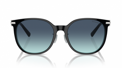 Tiffany & Co TF4224D 80559S Sunglasses Black & Tiffany Blue Frame Azure Gradient Lens