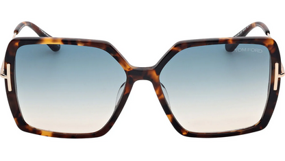 Tom Ford Joanna FT1039 52P Sunglasses Dark Havana Frame Blue Gradient Lenses