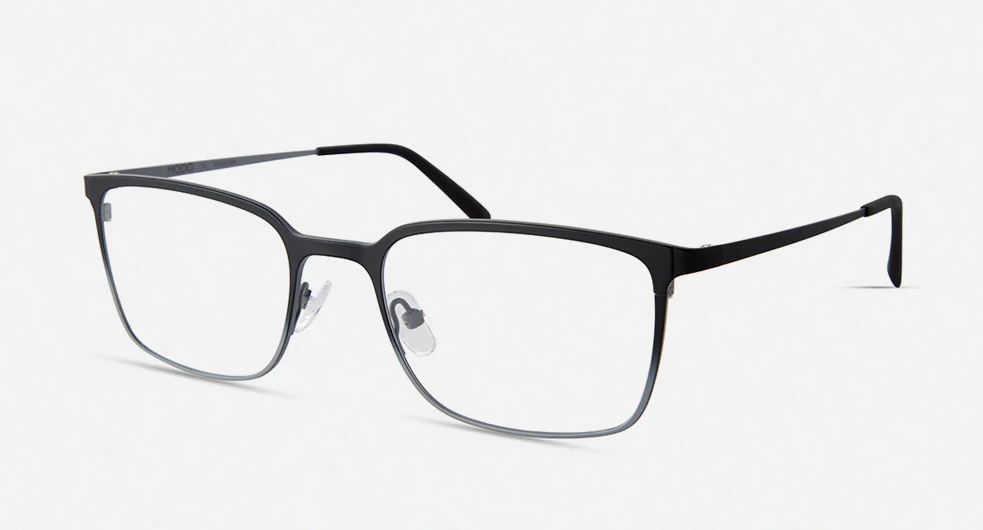 Modo 4269 BKGT Eyeglasses Black Gunmetal Rectangular Lightweight Optical Frames