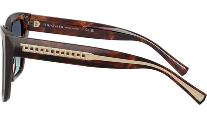 Tiffany & Co TF4235 84219S Spotted Brown Havana Gradient Sunglasses