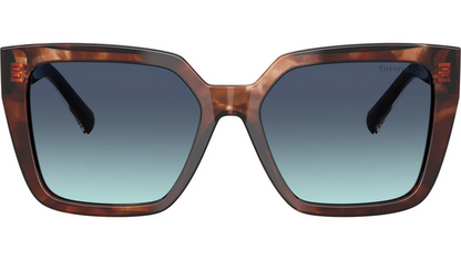 Tiffany & Co TF4235 84219S Spotted Brown Havana Gradient Sunglasses