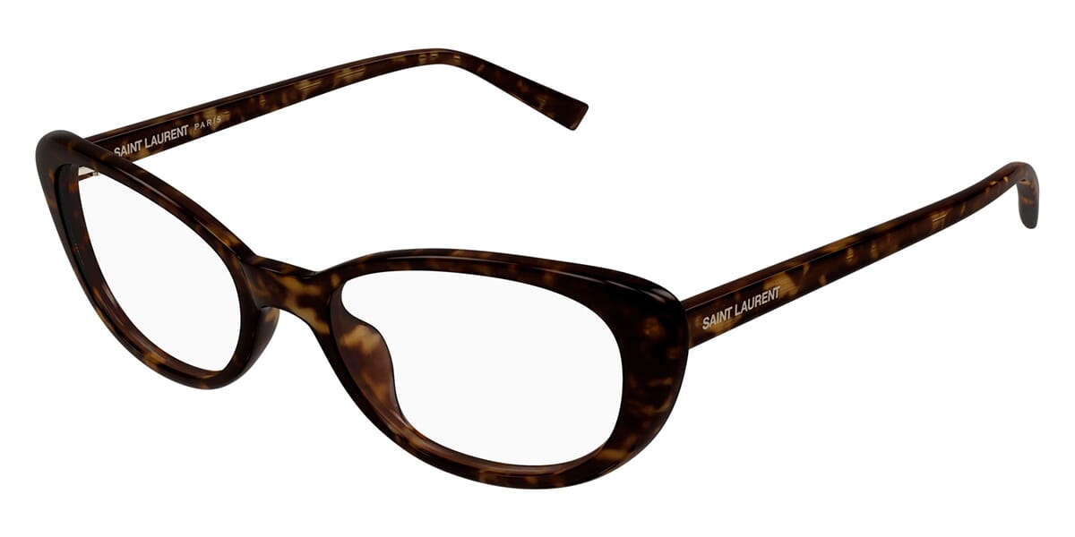 Yves Saint Laurent YSL SL822 OPT 002 Tortoiseshell Cat Eye Oval Eyeglasses Frame
