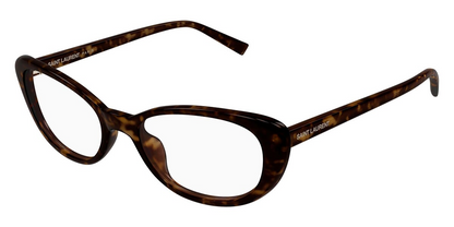 Yves Saint Laurent YSL SL822 OPT 002 Tortoiseshell Cat Eye Oval Eyeglasses Frame