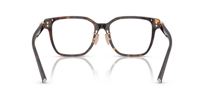 Tiffany & Co TF2274D 8015 Havana Eyeglasses Rose Gold Accent Optical Frame
