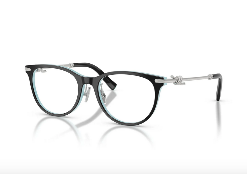 Tiffany & Co TF2279D 8055 Eyeglasses Black & Tiffany Blue Cat Eye Optical Frame