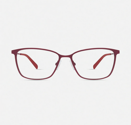 MODO 4291S Burgundy Rectangular Optical Eyeglasses Frame Lightweight Modern