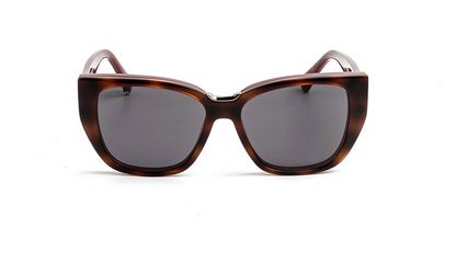 MaxMara MM5212 069 Burgundy Cat Eye Eyeglasses & Magnetic Clip-On Sunglasses