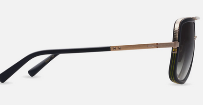 DITA MACH-ONE Sunglasses- Matte Black Antique 12K Gold
