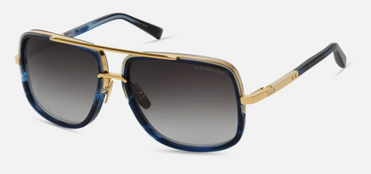 DITA MACH-ONE Sunglasses - Yellow Gold - Blue Swirl