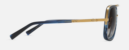 DITA MACH-ONE Sunglasses - Yellow Gold - Blue Swirl