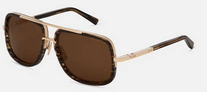 DITA MACH-ONE Sunglasses - White Gold - Burnt Timber