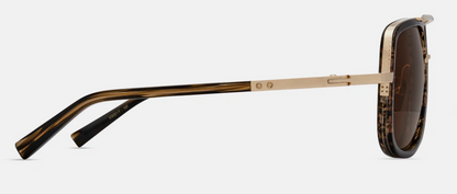 DITA MACH-ONE Sunglasses - White Gold - Burnt Timber