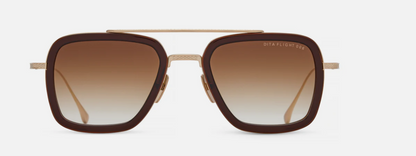 DITA FLIGHT.006 7806 Sunglasses - Root Beer - Antique White Gold