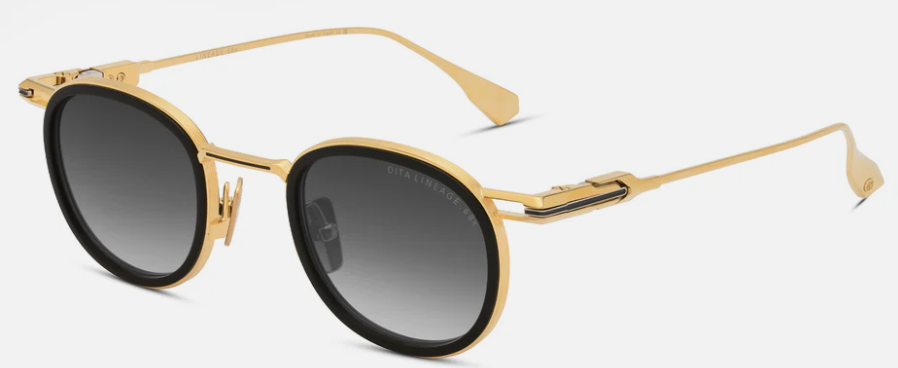 DITA LINEAGE.68X Sunglasses – Titanium Round Frame with Acetate Lens Rims